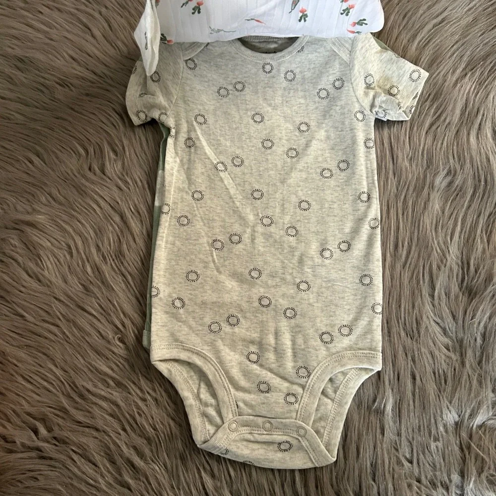 Carter's Child Of Mine Bodysuits Baby Boys Size 18‎ Months Three Piece Cotton